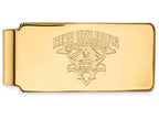 14k Yellow Gold Logoart University Of New Orleans Money Clip