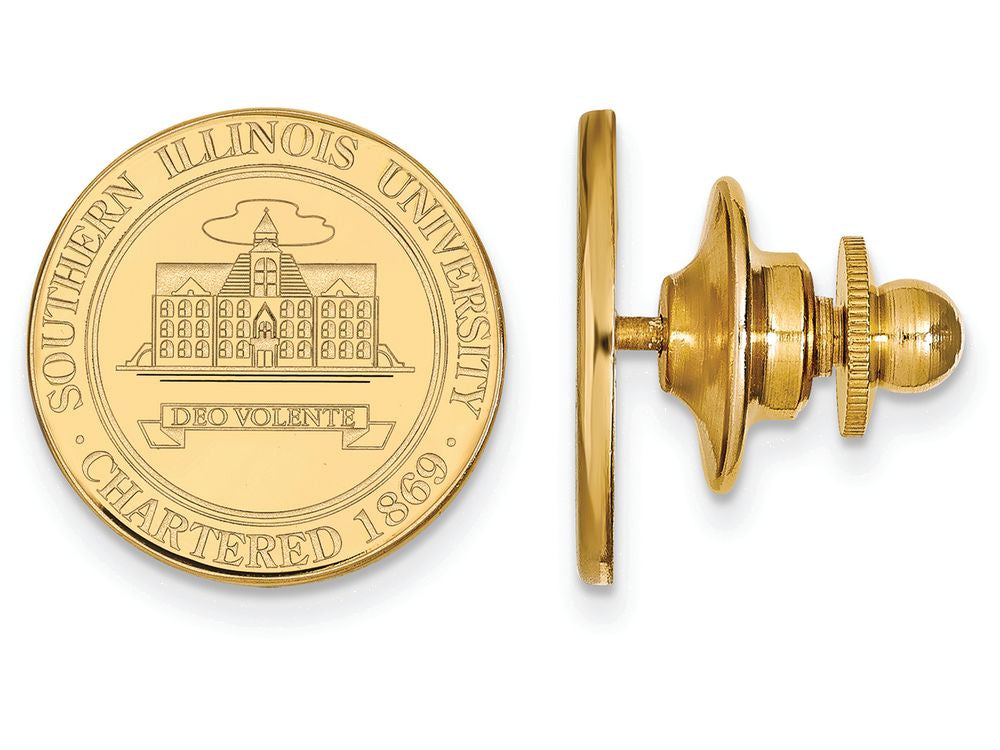 14k Yellow Gold Logoart Southern Illinois University Crest Lapel Pin