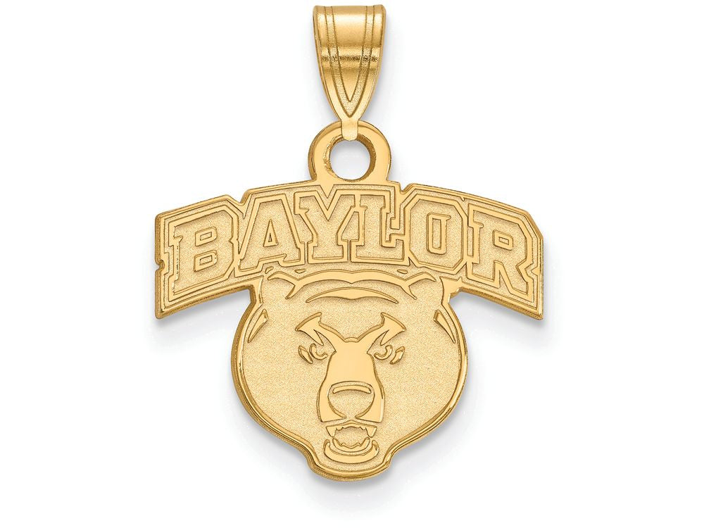 14k Yellow Gold Logoart Baylor University Small Pendant