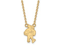 14k Yellow Gold Logoart Iowa State University Large Pendant Necklace