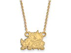 14k Yellow Gold Logoart Texas Christian University Small Pendant Necklace