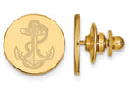 14k Yellow Gold Logoart Navy Lapel Pin