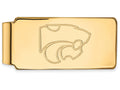 14k Yellow Gold Logoart Kansas State University Money Clip