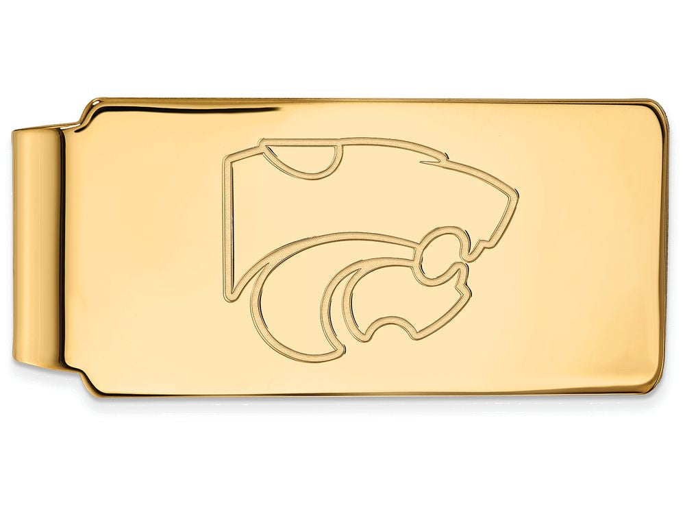 14k Yellow Gold Logoart Kansas State University Money Clip