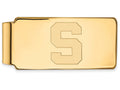 14k Yellow Gold Logoart Michigan State University Money Clip