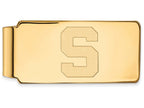 14k Yellow Gold Logoart Michigan State University Money Clip