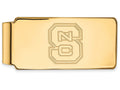 14k Yellow Gold Logoart North Carolina State University Money Clip