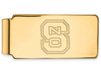 14k Yellow Gold Logoart North Carolina State University Money Clip