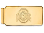 14k Yellow Gold Logoart Ohio State University Money Clip