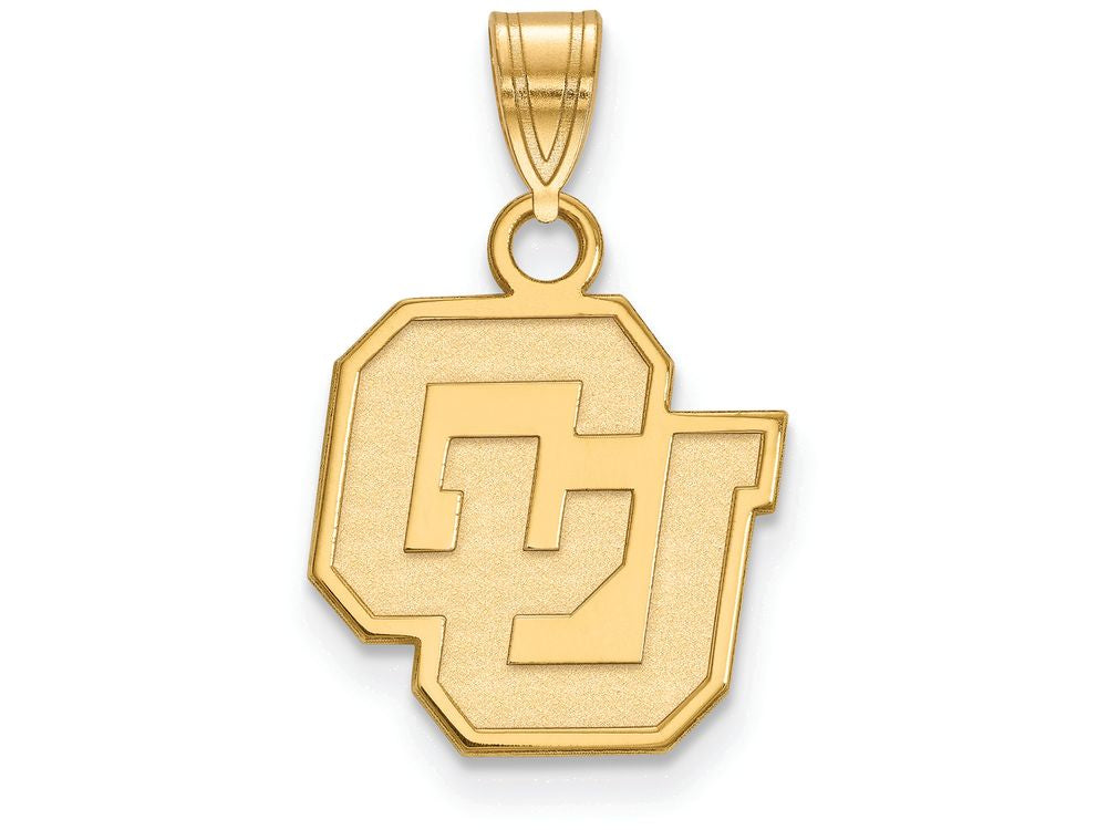 14k Yellow Gold Logoart University Of Colorado Small Pendant