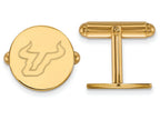 14k Yellow Gold Logoart University Of South Florida Cuff Links