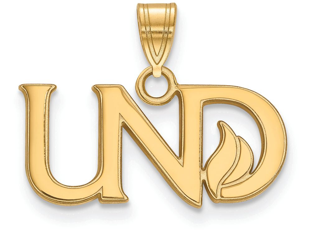 14k Yellow Gold Logoart University Of North Dakota Small Pendant