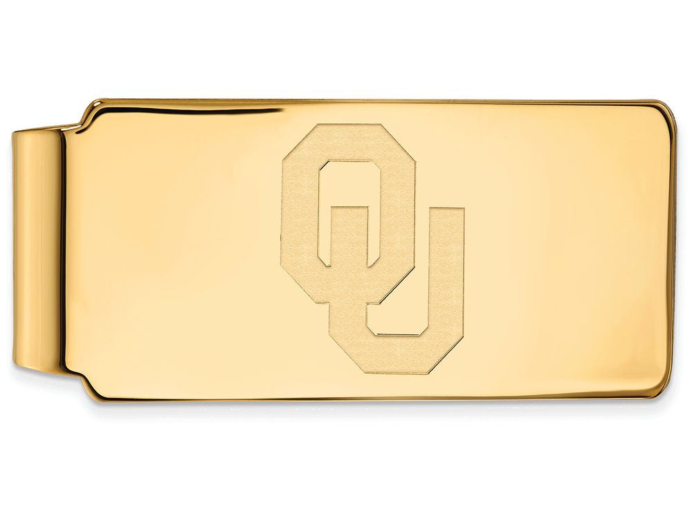 14k Yellow Gold Logoart University Of Oklahoma Money Clip