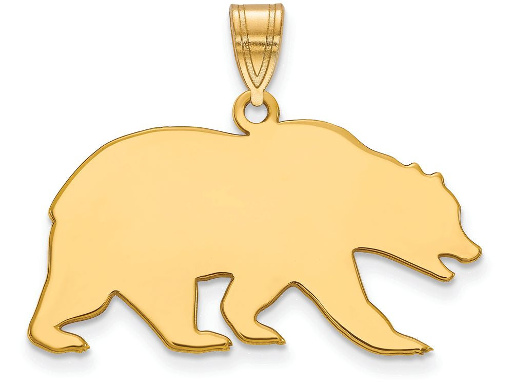 14k Yellow Gold Logoart University Of California Berkeley Large Pendant