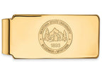 14k Yellow Gold Logoart Montana State University Money Clip Crest