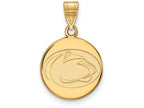 14k Yellow Gold Logoart Penn State University Medium Disc Pendant
