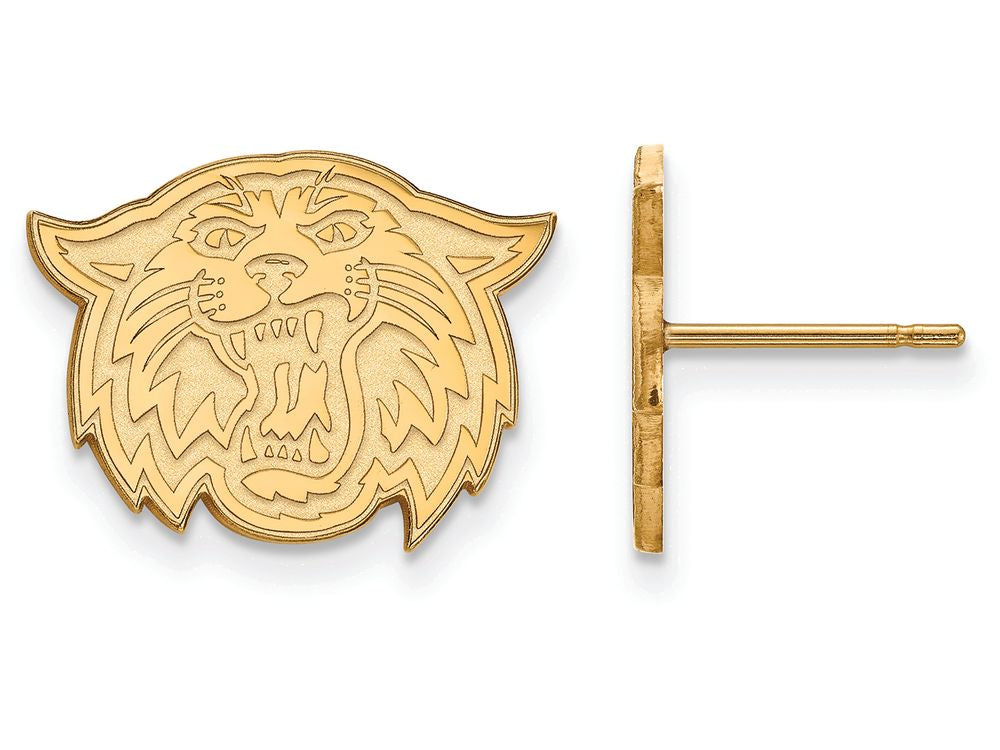 14k Yellow Gold Logoart Villanova University Small Post Earrings