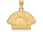 14k Yellow Gold Nhl Logoart Boston Bruins Small Pendant