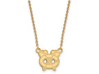 14k Yellow Gold Nhl Logoart Chicago Blackhawks Small Pendant Necklace