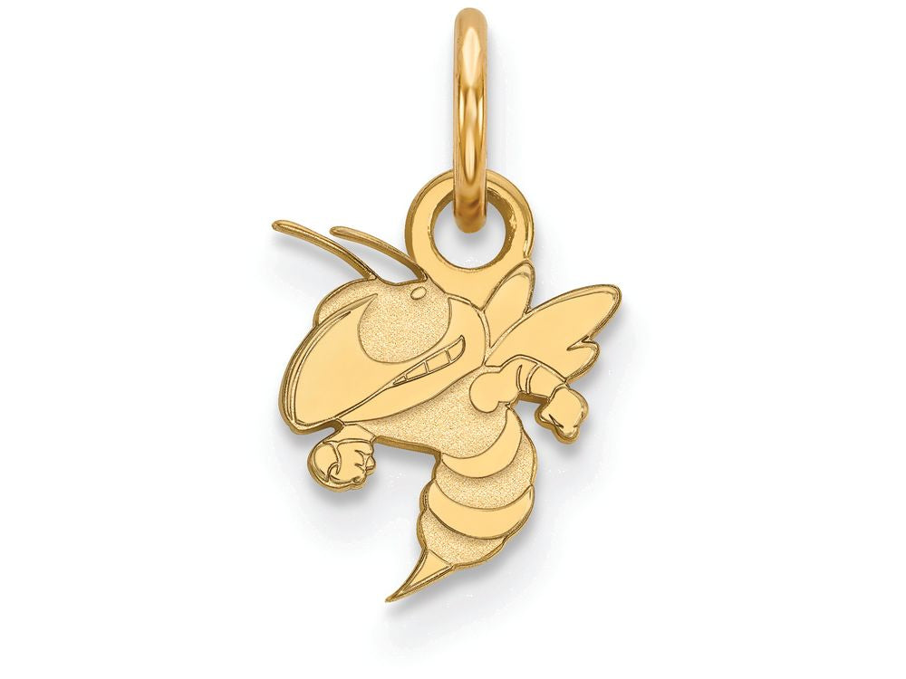 14k Yellow Gold Logoart Georgia Institute Of Technology Extra Small Pendant