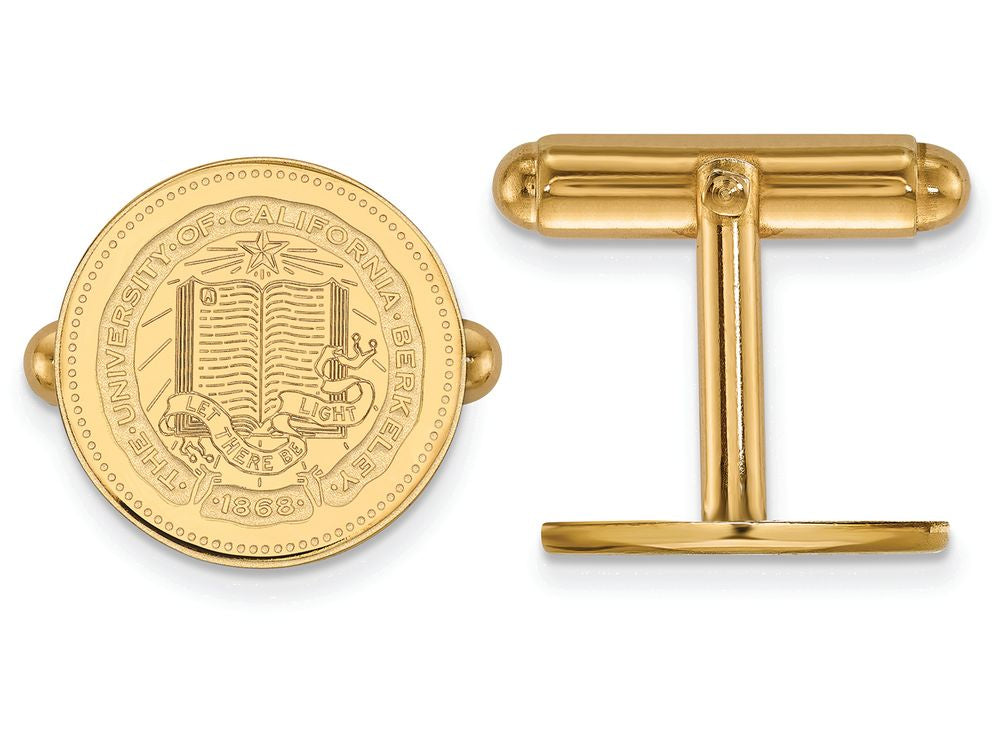 14k Yellow Gold Logoart University Of California Berkeley Crest Cuff Link