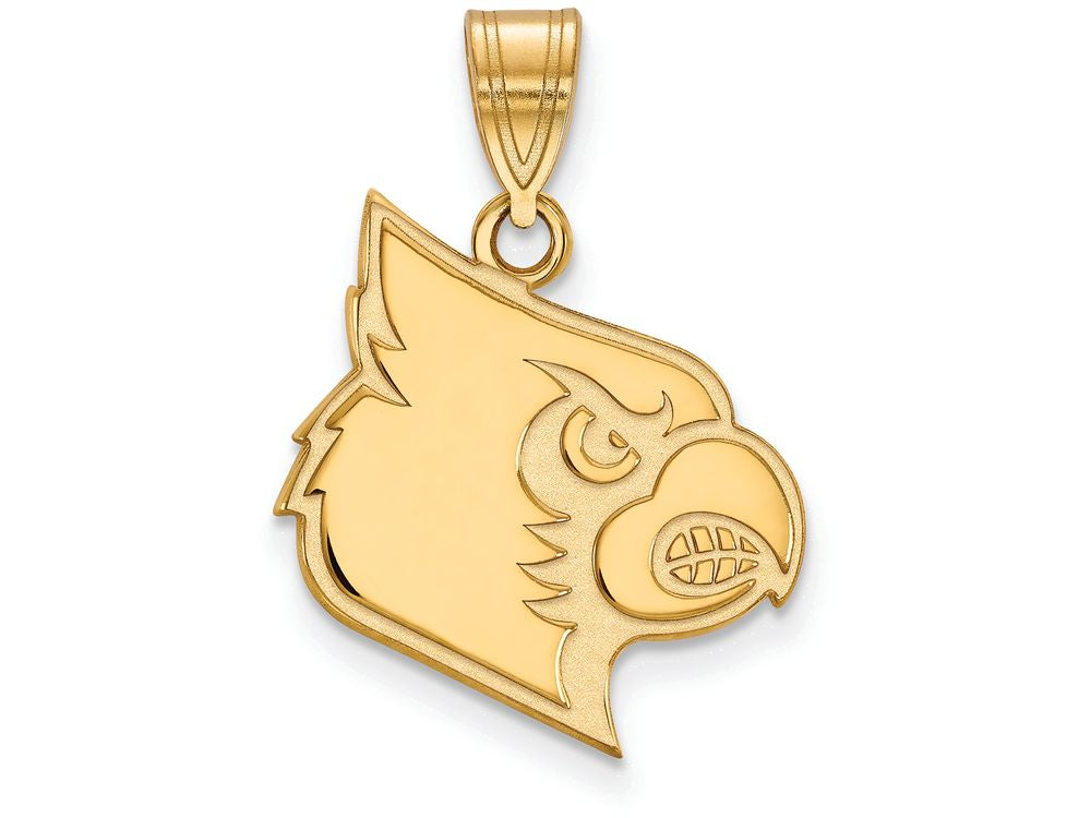 14k Yellow Gold Logoart University Of Louisville Large Pendant