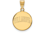 14k Yellow Gold Logoart Villanova University Medium Disc Pendant