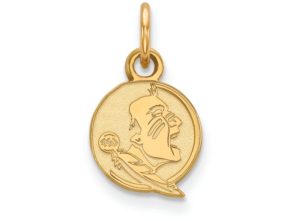 14k Yellow Gold Logoart Florida State University Extra Small Pendant