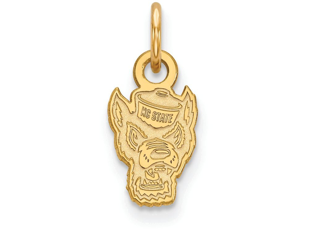 14k Yellow Gold Logoart North Carolina State University Extra Small Pendant