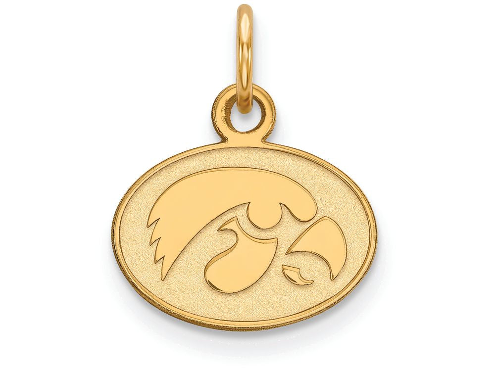 14k Yellow Gold Logoart University Of Iowa Extra Small Pendant