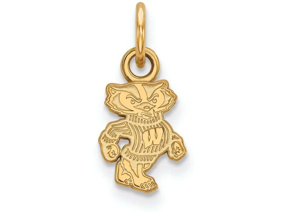 14k Yellow Gold Logoart University Of Wisconsin Extra Small Pendant