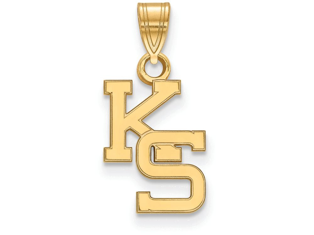 14k Yellow Gold Logoart Kansas State University Small Pendant