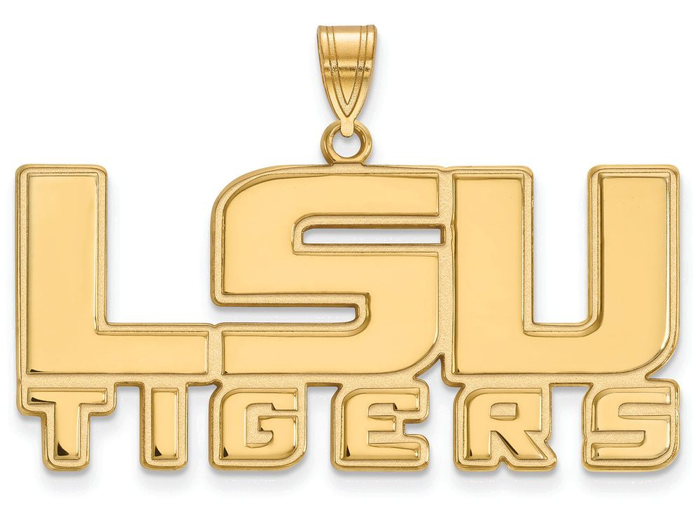 14k Yellow Gold Logoart Louisiana State University Large Pendant