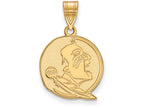 14k Yellow Gold Logoart Florida State University Medium Pendant