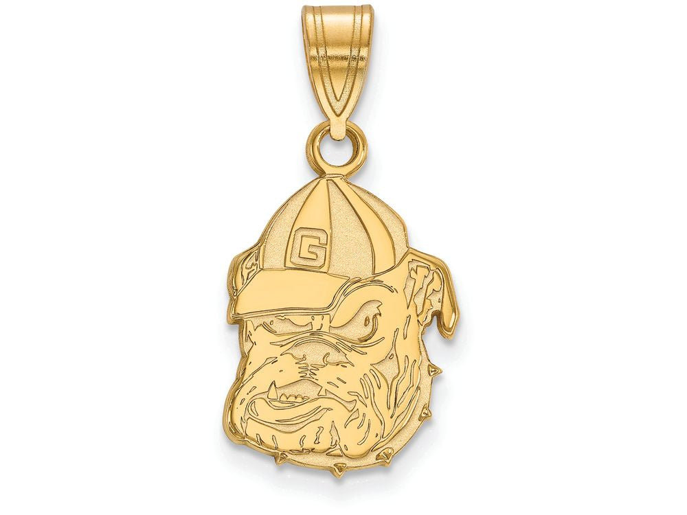 14k Yellow Gold Logoart University Of Georgia Medium Pendant