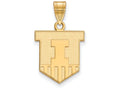 14k Yellow Gold Logoart University Of Illinois Medium Pendant