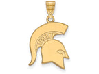 14k Yellow Gold Logoart Michigan State University Large Pendant