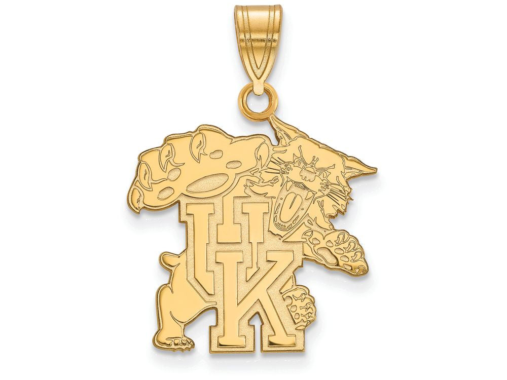 14k Yellow Gold Logoart University Of Kentucky Large Pendant