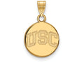 Logoart 14k Yellow Gold University Of Southern California Small Disc Pendant