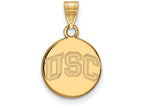 Logoart 14k Yellow Gold University Of Southern California Small Disc Pendant