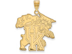 14k Yellow Gold Logoart University Of Kentucky Extra Large  Pendant