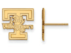14k Yellow Gold Logoart University Of Tennessee Small Post Earrings