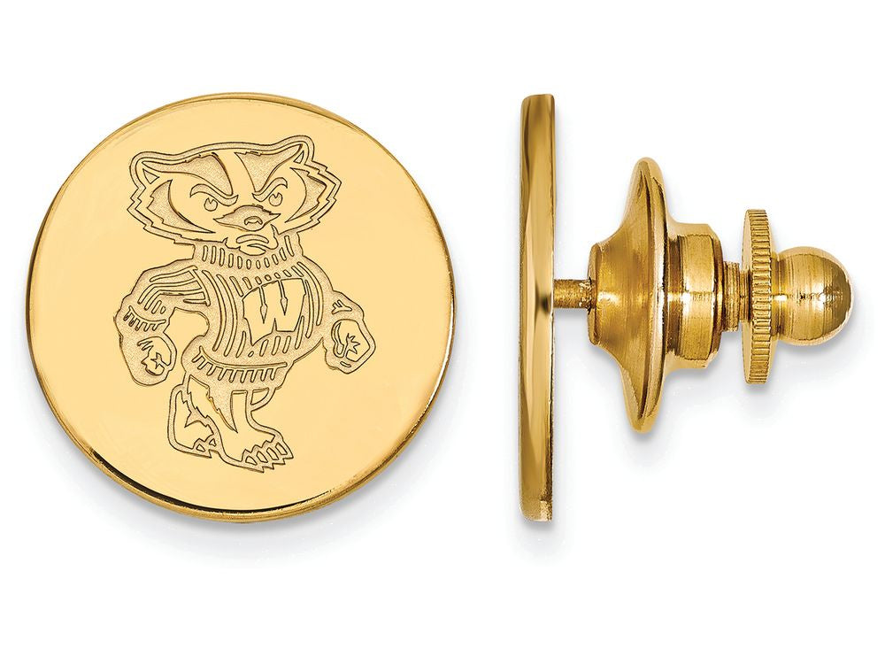 14k Yellow Gold Logoart University Of Wisconsin Lapel Pin
