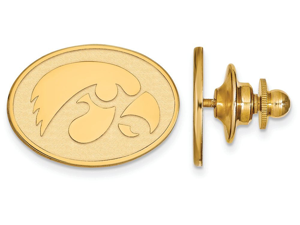 14k Yellow Gold Logoart University Of Iowa Lapel Pin