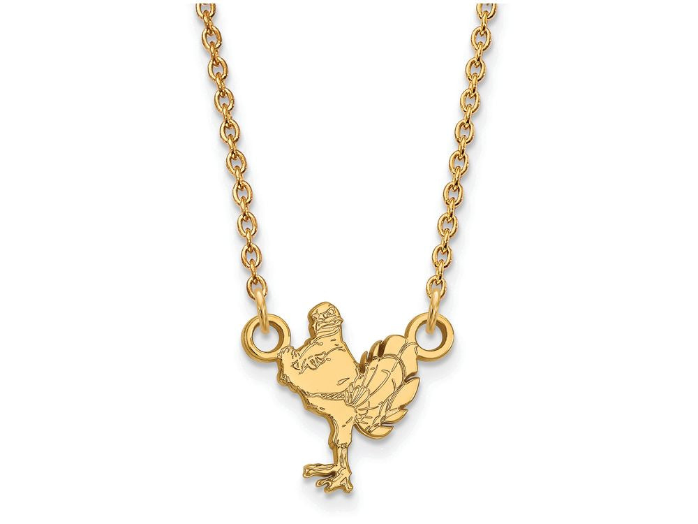 14k Yellow Gold Logoart Virginia Tech Small Pendant Necklace