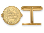 14k Yellow Gold Logoart West Virginia University Crest Cuff Link