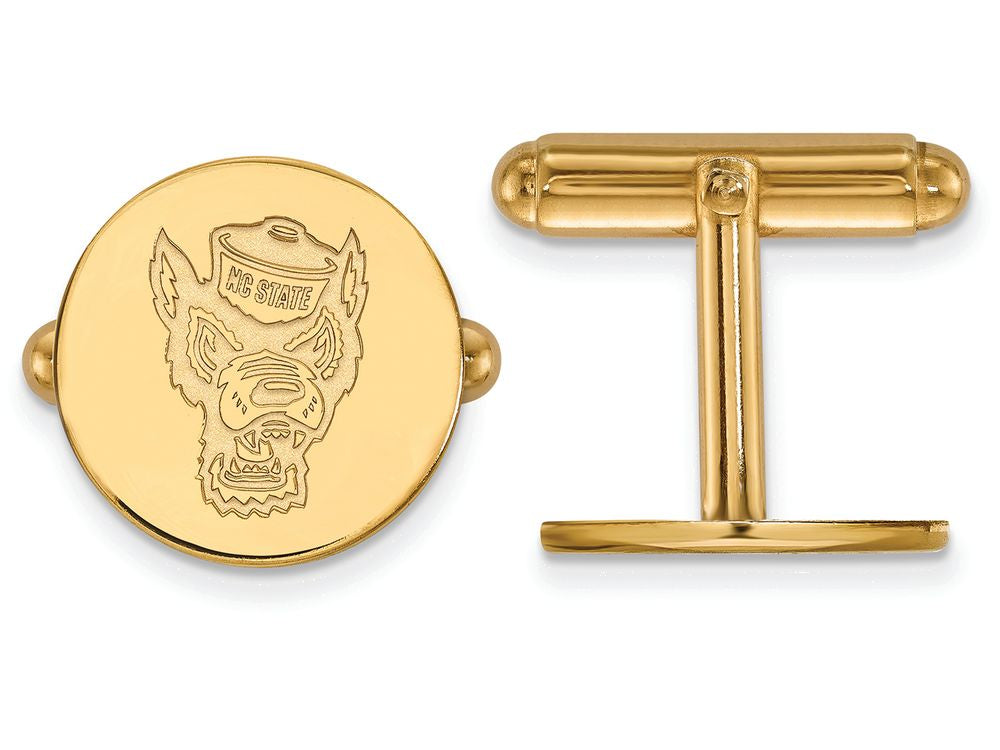14k Yellow Gold Logoart North Carolina State University Cuff Link