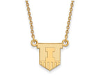 14k Yellow Gold Logoart University Of Illinois Small Pendant Necklace
