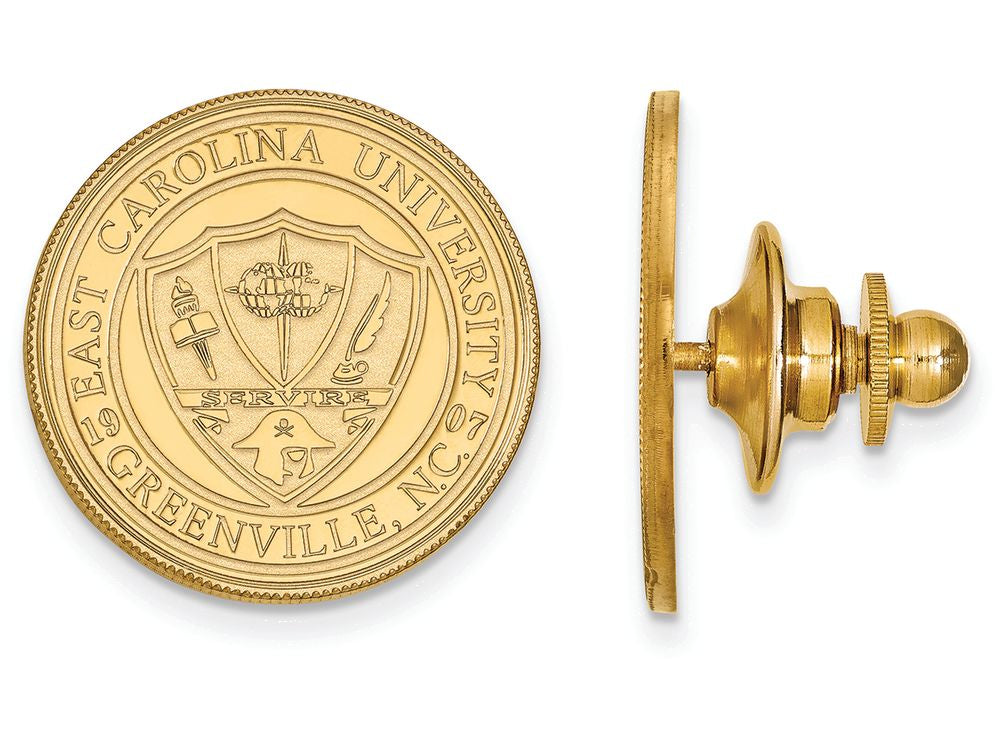 14k Yellow Gold Logoart East Carolina University Crest Cuff Link