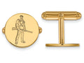 14k Yellow Gold Logoart West Virginia University Cuff Link
